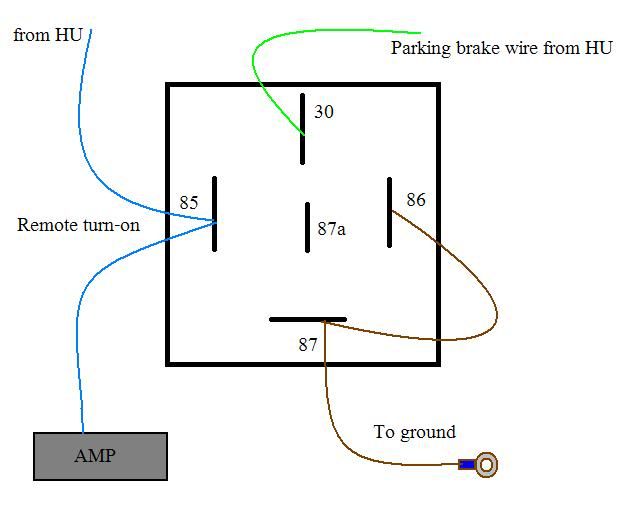 Bypassing parking brake wire on Pioneer AVHP4300DVD Head Units